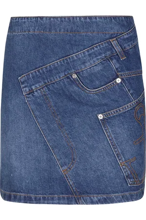 J.W.Anderson Denim Skirts, female, , 2XS, Twisted Mini Skirt