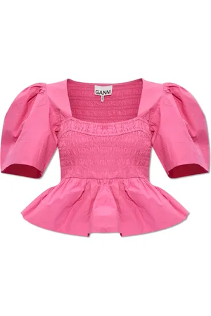 Ganni Top With Short Sleeves