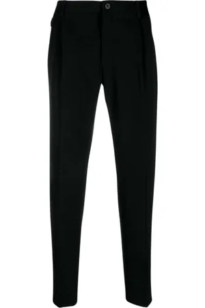 Dolce & Gabbana Chinos, male, , S, Tailored Nero Wool Trousers