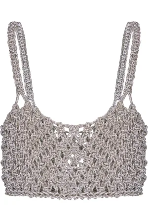Hibourama Handwoven Diamond Top with Precious Crystals