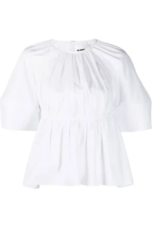 Jil Sander Peplum Waist Cut-Out Top