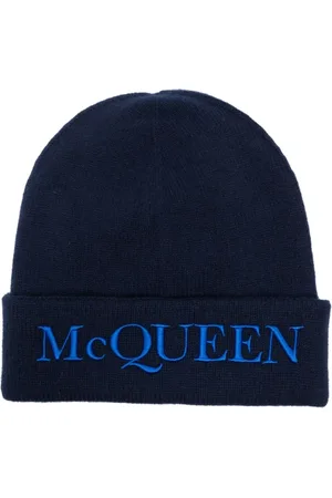 Alexander McQueen Beanies, male, , M, Logo Embroidered Hat