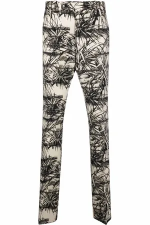AMIRI Chinos, male, , M, Graphic-Print Flared Trousers