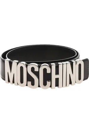 Moschino Belts, female, , M, Metallic Letter Belt