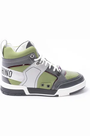 Moschino Sneakers, male, , 6 UK, Military Green High Top Trainers