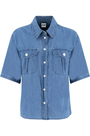 Aspesi Denim Shirts, female, , XS, Womens Clothing Shirts Denim/denim Ss24