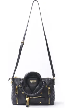 Moschino Biker Bauletto Leather Bag
