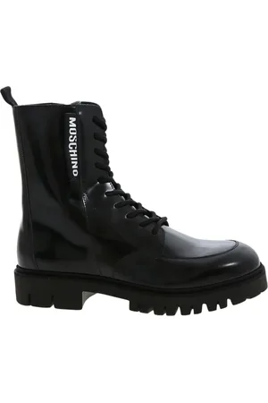 Moschino Lace-up Boots, male, , 6 UK, Label Boots