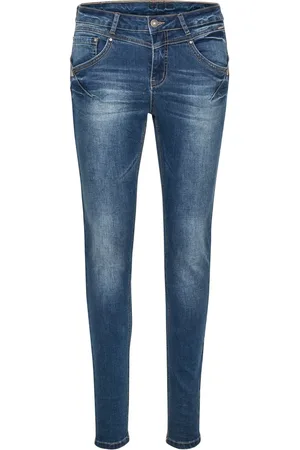 Cream Slim-fit Jeans