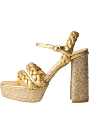 Twin-Set High Heel Sandals, female, , 3 UK, Cord Wedge Sandals