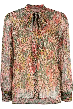 Twin-Set Blouses, female, , M, Printed creponne shirt