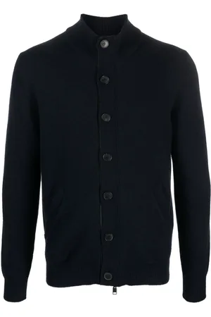BRIONI Cardigans, male, , M, Bluson with zip and bottons