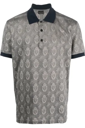 BILLIONAIRE Polo Shirts, male, , 4XL, Blue Casual Round Neck T-Shirt