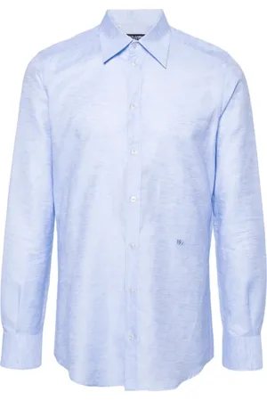 Dolce & Gabbana Casual Shirts, male, , XL, embroidered-logo shirt