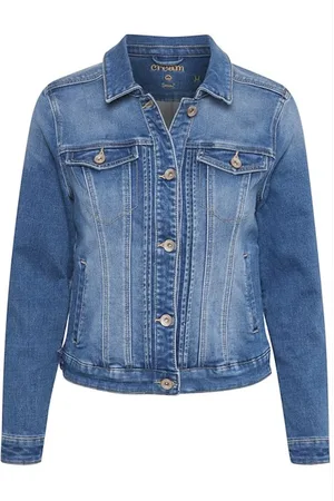 Cream Denim Jackets, female, , M, Denim Jacket