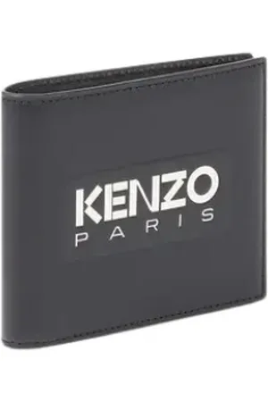 Kenzo Leather Wallet with Logo Embossing