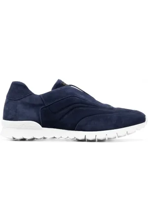 Kiton Sneakers, female, , 9 UK, Slip-On Suede Trainers