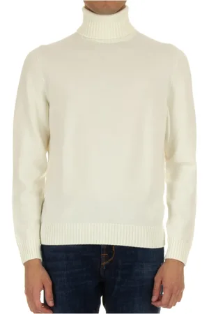DRUMOHR Supersoft Wool Turtleneck Jumper Cream