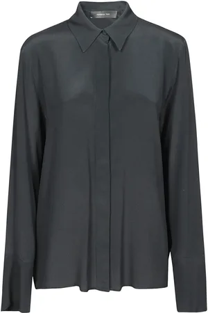 FEDERICA TOSI Shirts, female, , XS, Nero Long Sleeve Shirt