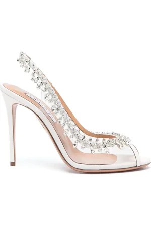 Aquazzura High Heel Sandals, female, , 6 1/2 UK, Temptation crystal sandal 105