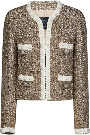 Giambattista Valli Tweed Jackets, female, , XS, Golden Jackets for Women