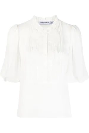 Self-Portrait Blouses, female, , 3XS, Chiffon Top