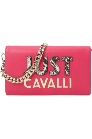 Roberto Cavalli Cross Body Bags, female, , ONE SIZE, Fuchsia Chain Shoulder Bag with Logo