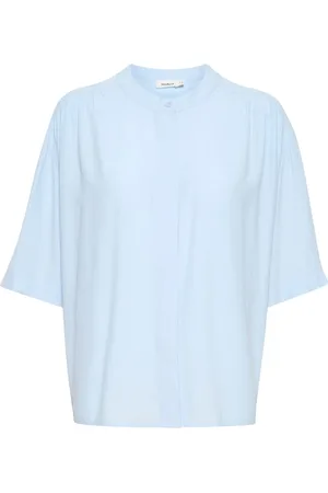 Soaked in Luxury Blouses, female, , XL, Elegant Short Sleeve Blouse Skyway