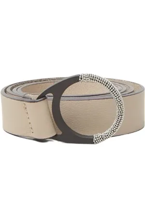 PESERICO SIGN Genuine Leather Belt with Punto Luce Ring