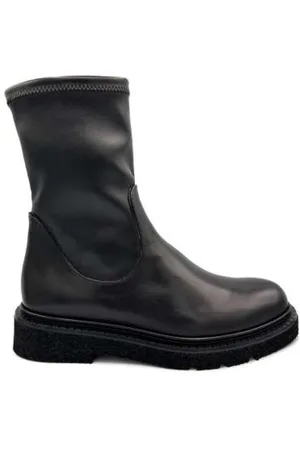 Guglielmo Rotta Elastic Leather Ankle Boot