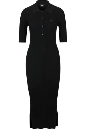 HUGO BOSS Versatile Button-Up Dress with Double Monogram