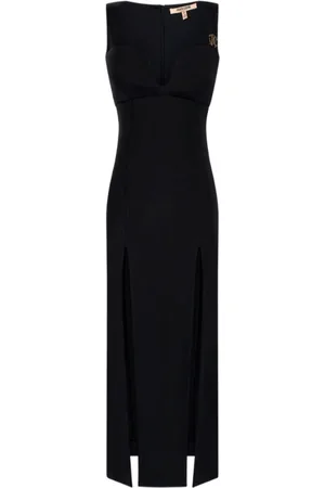 Roberto Cavalli Party Dresses, female, , S, Sophisticated Midi Dress with Brooch