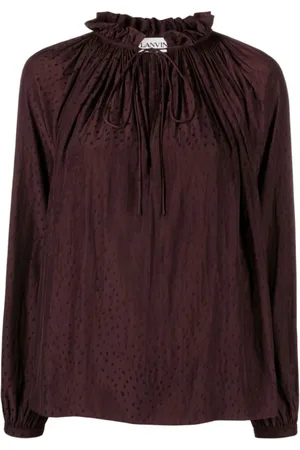 Lanvin Blouses, female, , XS, Flare Long Sleeve Blouse