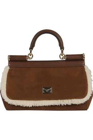 Dolce & Gabbana Handbags, female, , ONE SIZE, /Latte Leather Tote Bag Aw23
