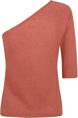 Cortana Blouses, female, , L, Silk One Sleeve Asymmetric Top