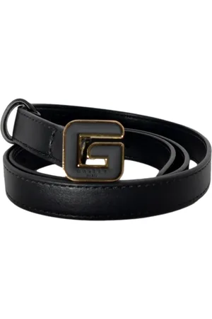GAËLLE Belts, female, , 80 CM, Eco-Leather Mini Belt with Enamel G Buckle