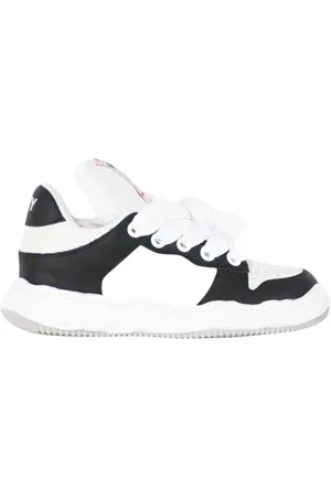 MIHARA YASUHIRO Sneakers, male, , 10 UK, Perforated Leather Wayne Trainers