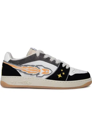 ENTERPRISE JAPAN Trainers Rocket IN Pelle Grigia E Nera