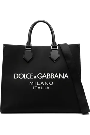 Dolce & Gabbana Tote Bags, male, , ONE SIZE, Logo-Embossed Tote Bag in