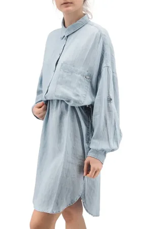 Replay Shirt Dresses, female, , M, Oversize Linen Shirt