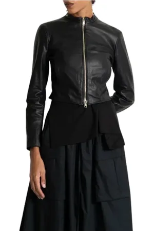 Kaos Leather Jackets, female, , L, Slim Fit Short Leather Jacket