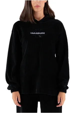 Calvin Klein Hoodies, female, , XS, Velvet Corduroy Hoodie