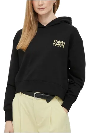 Calvin Klein Hoodies, female, , XS, Colorful Artwork Hoodie