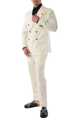 GABRIELE PASINI Double Breasted Suits, male, , L, Single-breasted suit with lancia lapel