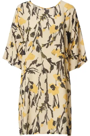 Manila Grace Short Dresses, female, , XL, Floral Print Crepe Sack Dress