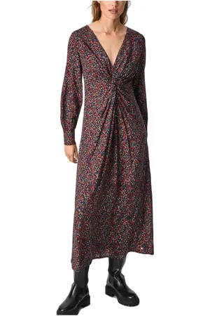 Pepe Jeans Midi Dresses, female, , XS, Draped Babette Dress
