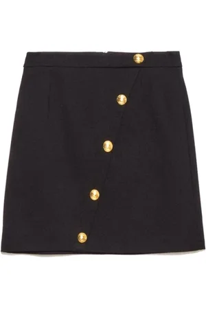 GAËLLE Short Skirts, female, , M, Milano Point Skirt with Logo Buttons