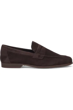 ANTICA CUOIERIA Loafers, male, , 10 UK, Suede Moccasin Shoes