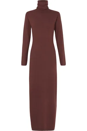 Cortana Knitted Dresses, female, , M, Gajo, burgundy knit dress