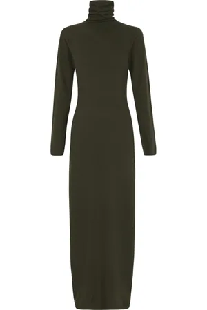 Cortana Knitted Dresses, female, , S, Gajo, pine-colored knit dress
